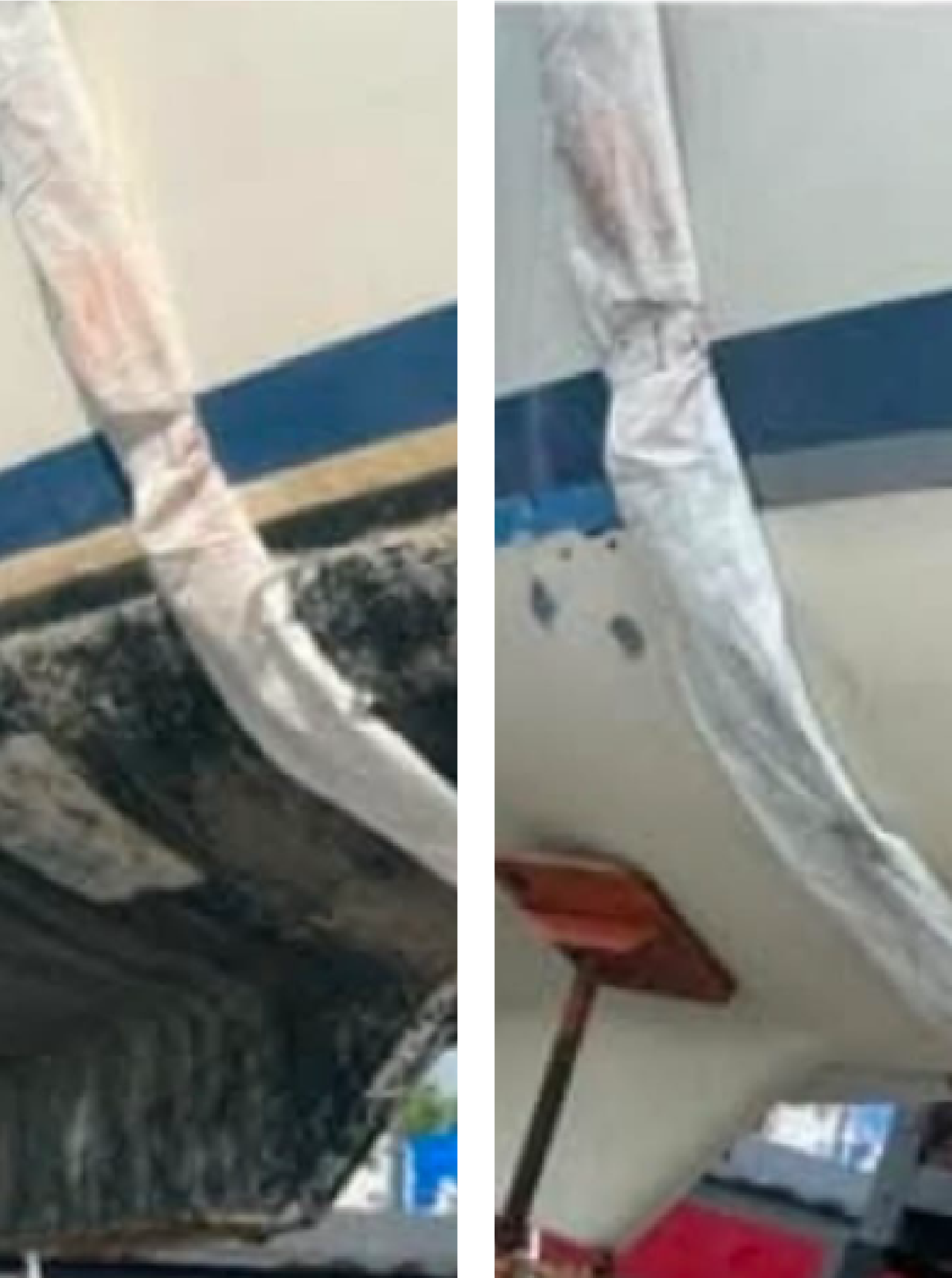 Dry ice blasting a marine vessel